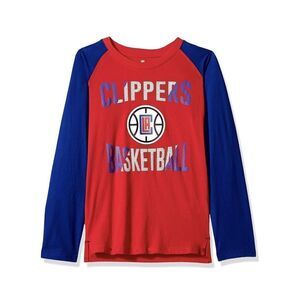 NBA Youth Large Boys LA Clippers Basketball Long Sleeve Tee T Shirt NWT
